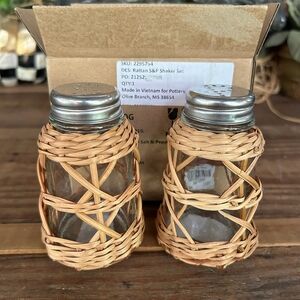 Pottery Barn/Salt & Pepper Rutan Holders!